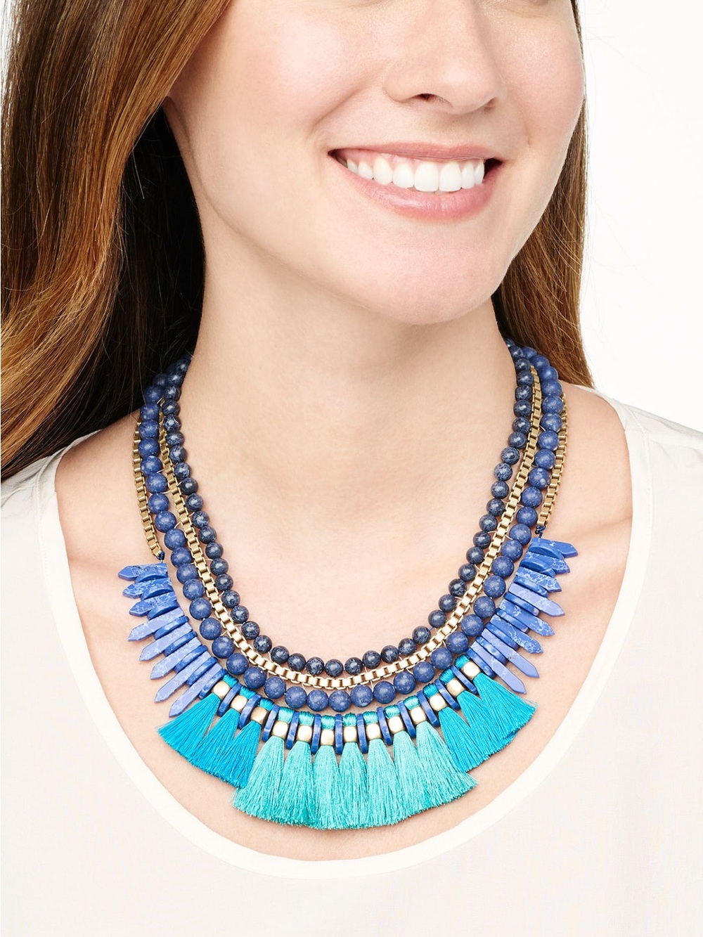 Vintage Stella & Dot Tresse Necklace NIB